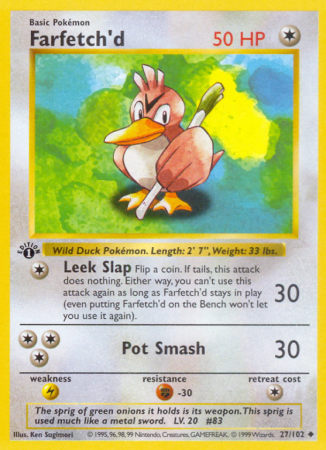 Farfetch'd 27/102 Base Base Set