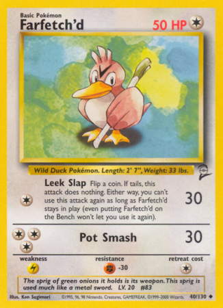 Farfetch'd 40/130 Base Base Set 2