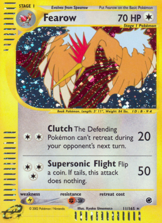 Fearow 11/165 E-Card Expedition Base Set