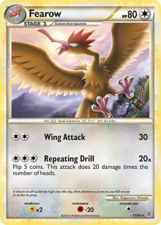 Fearow 15/95 HeartGold & SoulSilver HS—Unleashed