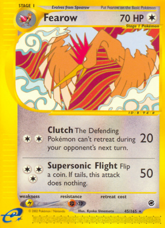 Fearow 45/165 E-Card Expedition Base Set