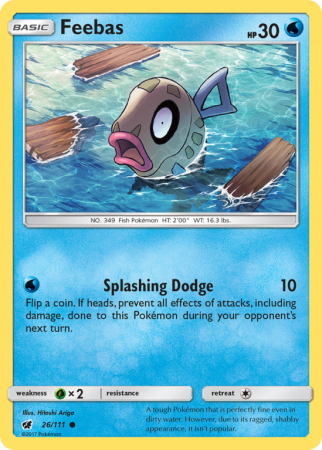 Feebas 26/111 Sun & Moon Crimson Invasion