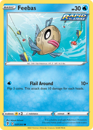 Feebas 37/203 Sword & Shield Evolving Skies