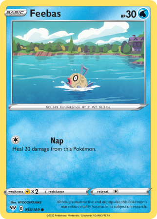 Feebas 38/189 Sword & Shield Darkness Ablaze