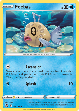 Feebas 39/195 Sword & Shield Silver Tempest