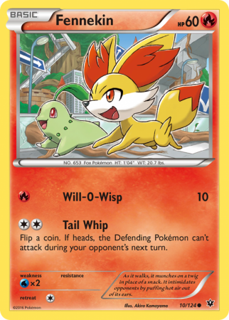Fennekin 10/124 XY Fates Collide