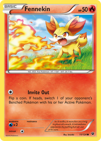Fennekin 11/124 XY Fates Collide