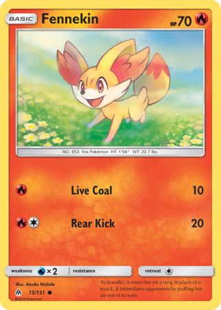 Fennekin 15/131 Sun & Moon Forbidden Light