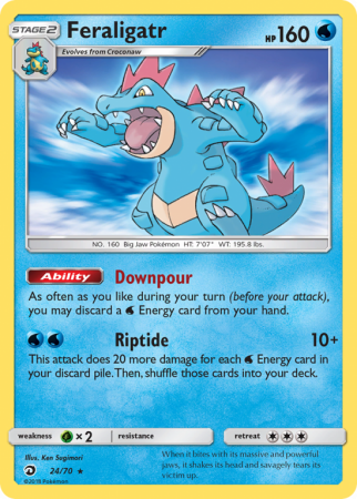 Feraligatr 24/70 Sun & Moon Dragon Majesty