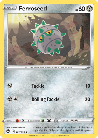 Ferroseed 121/195 Sword & Shield Silver Tempest