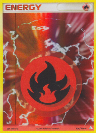 Fire Energy 106/110 EX Holon Phantoms