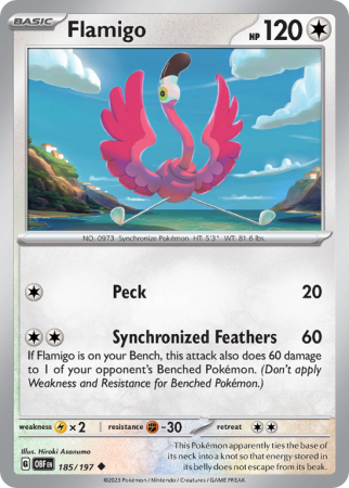 Flamigo 185/197 Scarlet & Violet Obsidian Flames