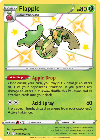 Flapple SV013/122 Sword & Shield Shiny Vault