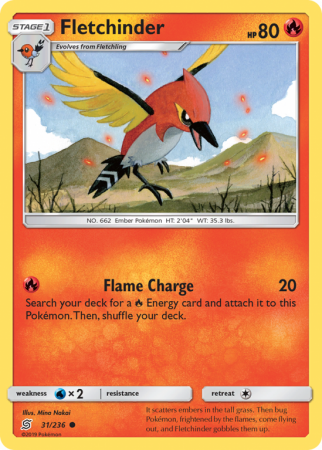 Fletchinder 31/236 Sun & Moon Unified Minds