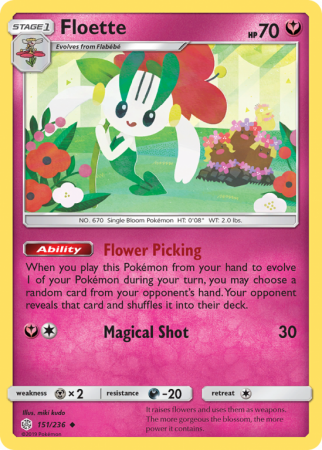 Floette 151/236 Sun & Moon Cosmic Eclipse