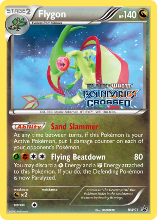 Flygon BW53/101 Black & White BW Black Star Promos