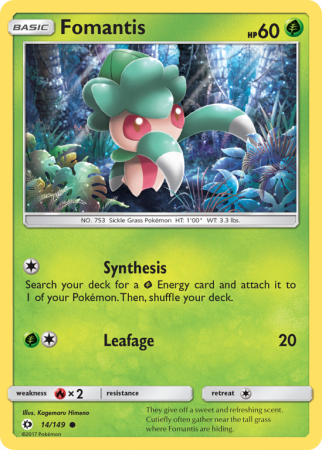 Fomantis 14/149 Sun & Moon Sun & Moon