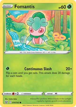 Fomantis 14/163 Sword & Shield Battle Styles