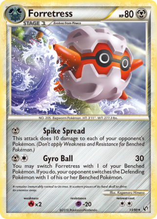 Forretress 13/90 HeartGold & SoulSilver HS—Undaunted