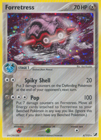 Forretress 6/115 EX Unseen Forces