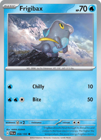 Frigibax 58/193 Scarlet & Violet Paldea Evolved