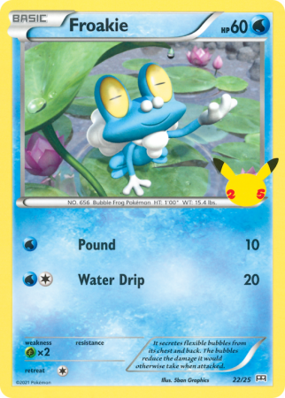 Froakie 22/25 Other McDonald's Collection 2021