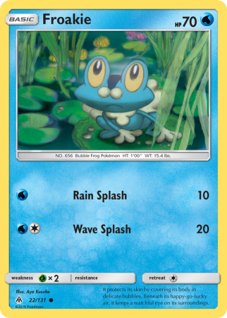 Froakie 22/131 Sun & Moon Forbidden Light