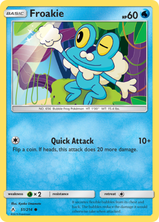 Froakie 51/214 Sun & Moon Unbroken Bonds