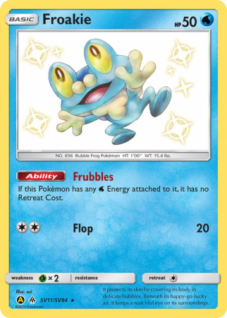 Froakie SV11/94 Sun & Moon Shiny Vault