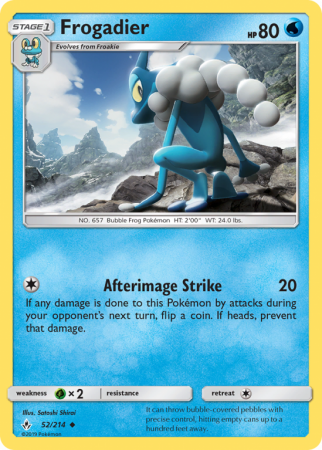 Frogadier 52/214 Sun & Moon Unbroken Bonds