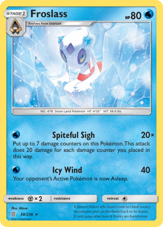 Froslass 38/236 Sun & Moon Unified Minds