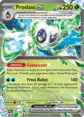 Froslass ex 3/182 Scarlet & Violet Paradox Rift