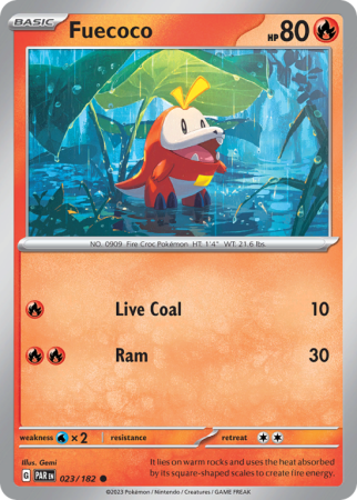 Fuecoco 23/182 Scarlet & Violet Paradox Rift
