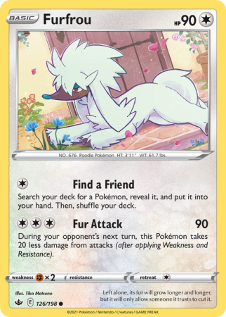 Furfrou 126/198 Sword & Shield Chilling Reign