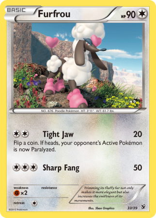 Furfrou 33/39 XY Kalos Starter Set