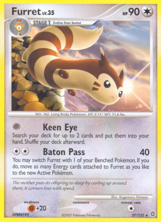 Furret 27/132 Diamond & Pearl Secret Wonders