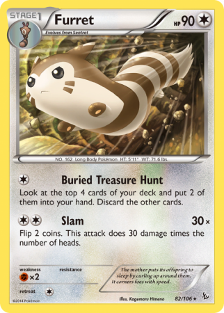 Furret 82/106 XY Flashfire