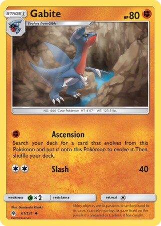 Gabite 61/131 Sun & Moon Forbidden Light