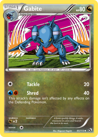 Gabite 95/113 Black & White Legendary Treasures