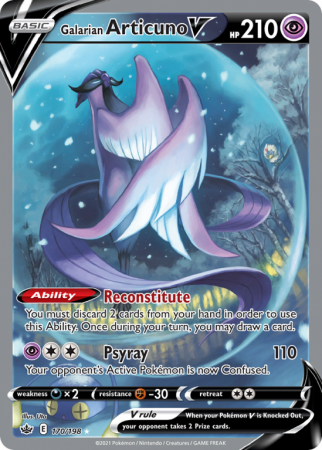 Galarian Articuno V 170/198 Sword & Shield Chilling Reign