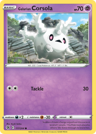 Galarian Corsola 117/264