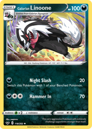 Galarian Linoone 118/202