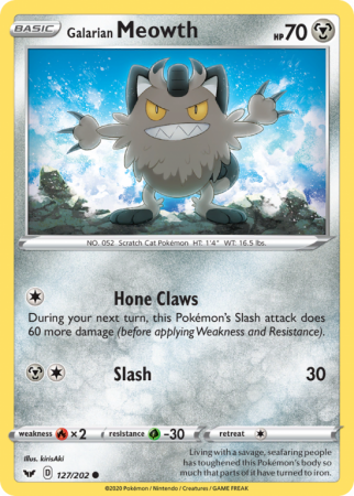 Galarian Meowth 127/202 Sword & Shield Sword & Shield