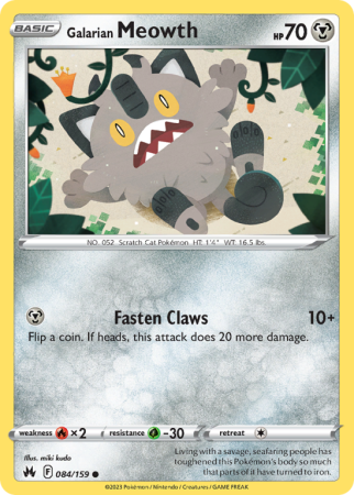 Galarian Meowth 84/159