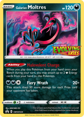 Galarian Moltres SWSH125/103 Sword & Shield SWSH Black Star Promos