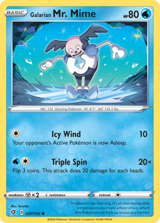 Galarian Mr. Mime 37/192 Sword & Shield Rebel Clash