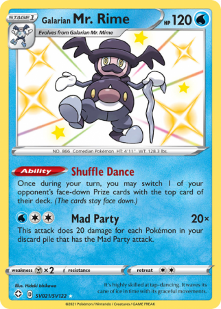 Galarian Mr. Rime SV021/122 Sword & Shield Shiny Vault
