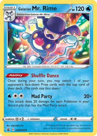 Galarian Mr. Rime SWSH079/103 Sword & Shield SWSH Black Star Promos