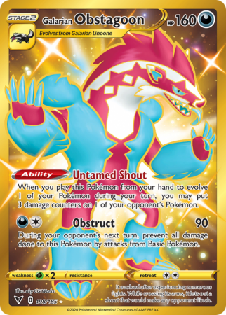 Galarian Obstagoon 198/185 Sword & Shield Vivid Voltage