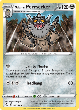 Galarian Perrserker 181/264